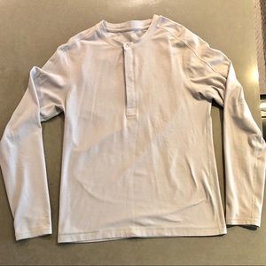 Lululemon Mens Long Sleeve Polyester Henley Shirt